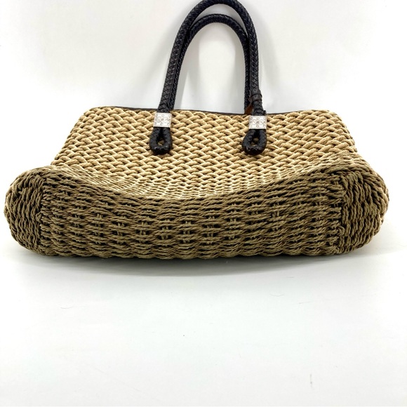 Brighton basket weave hand bag coastal nautical beach style - Picture 5 of 9